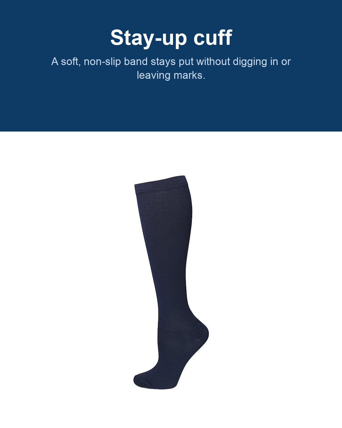 OrthoShift Compression Socks — cuff